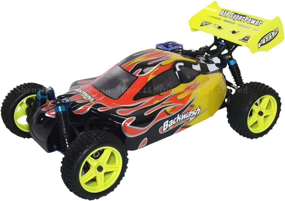 

HSP Baja 1/10 Nitro Power Off Road Buggy Backwash 94166 4WD 2 SPEED With 2.4G Radio Control RC Car with 2.4G Remote Control Toys