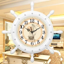 Подвесные большие зеркальные часы, настенные пасторальные классические большие цифровые винтажные бесшумные деревянные настенные часы Horloge Murale, домашний декор 50A0813
