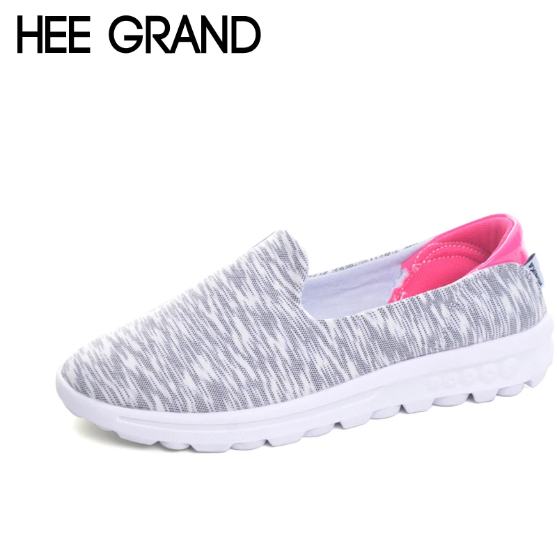 

HEE GRAND Comfortable Loafers 2017 Casual Creepers Slip On Shoes Woman Shallow Flats Spring Autumn Women Flat Shoes XWC1032