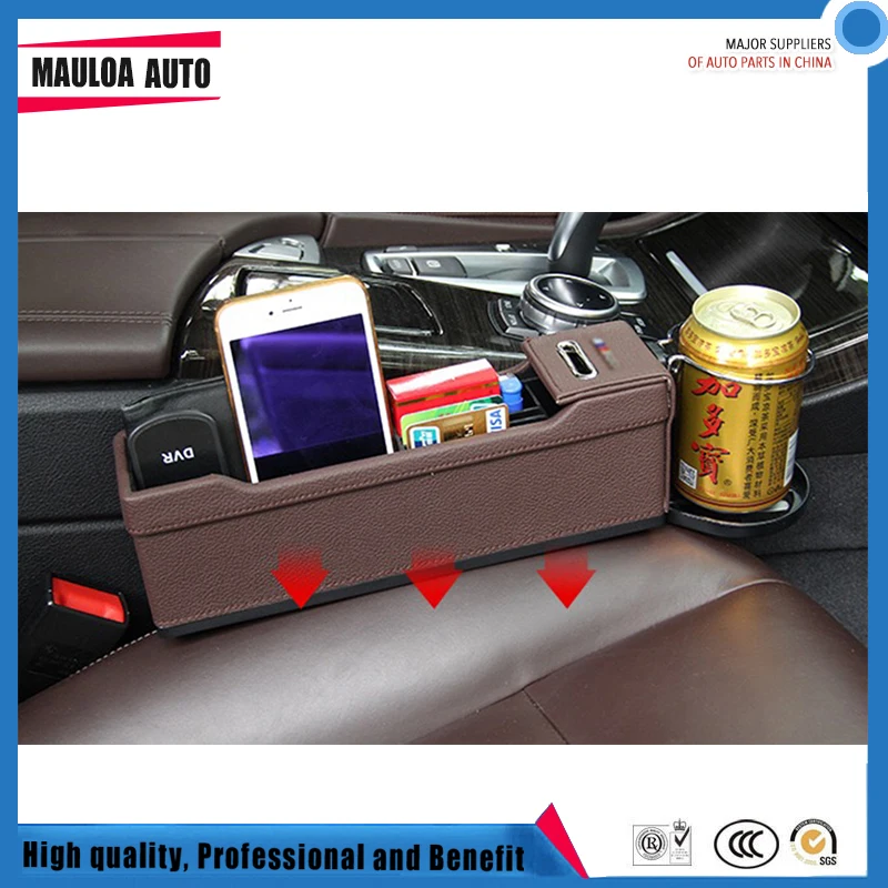 

Auto Accessories Multi-function Storage Vehicle Storage Box Car Seat Gap Clamping Sewing Box Coin Storage Box