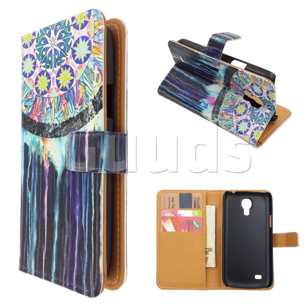 Dream Catcher Leather Wallet Case for Samsung Galaxy S4 mini i9190 I9192 I9195