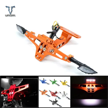 

Universal Accessories Motorcycle License Plate Bracket For kawasaki z750 z800 versys 650 er6n ninja 300 400 zx6r parts zxr750