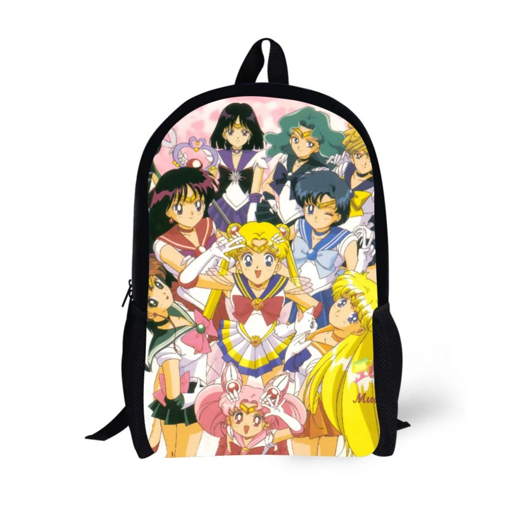 

Sailor moon prints 17inch Schoolbag Children Backpack School Bags For Primary Student 3D prints backpack with high quality