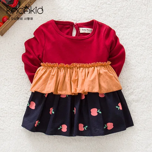 Kacakid/новые рубашки принцессы для маленьких девочек Детская футболка с длинными рукавами Топы, детские мягкие хлопковые футболки - Цвет: 90