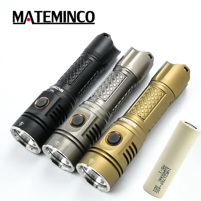 Mateminco TK01 Cree Xhp50.2 Тактический 2215lm 21700 батарея Военная светодиодная вспышка светильник фонарь светильник с ударной рамкой - Испускаемый цвет: with 21700 Battery