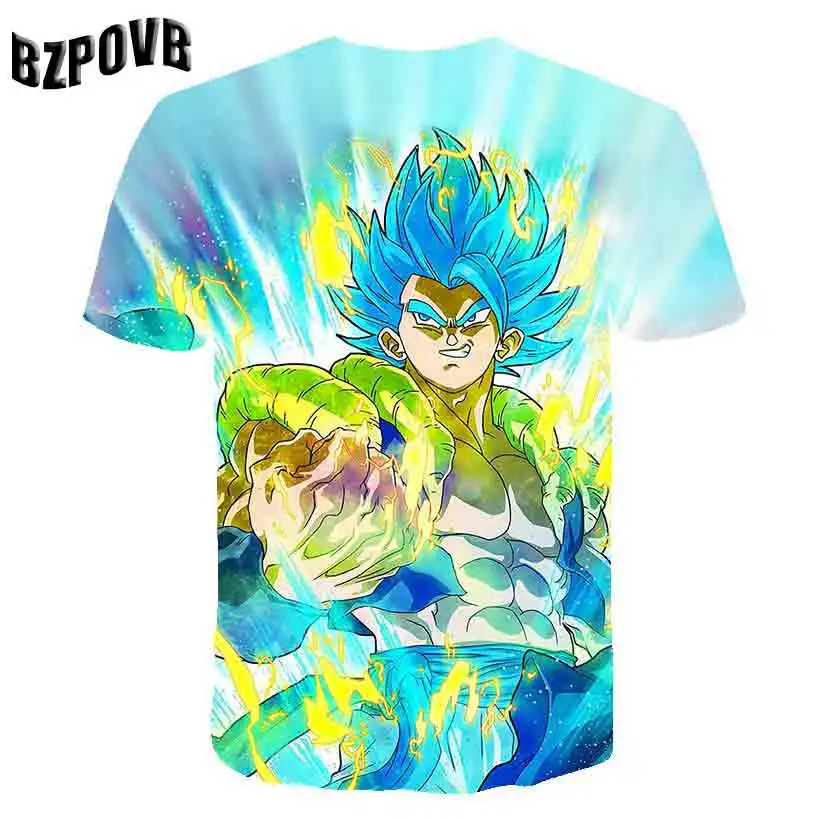 Новинка, футболка с Драконий жемчуг Bulma Super Saiyan, футболка vegeta 3D, для мужчин и женщин, аниме, для детей, Гоку, Гохан, Футболка Harajuku Lonzo Ball