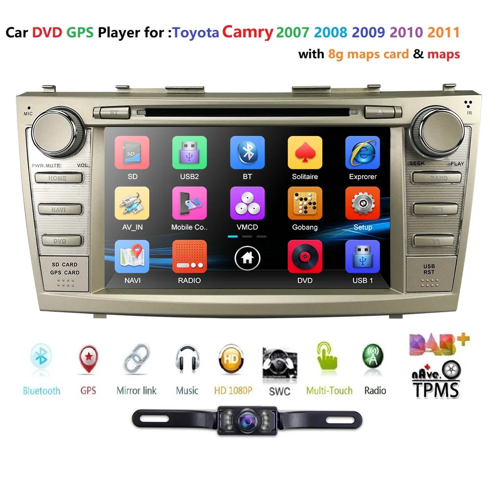 Sale Hizpo Car Multimedia player Autoradio 2Din 8" HD Car Radio Audio Stereo Touch Screen auto MP5 Player Bluetooth TF USB FM camera 1