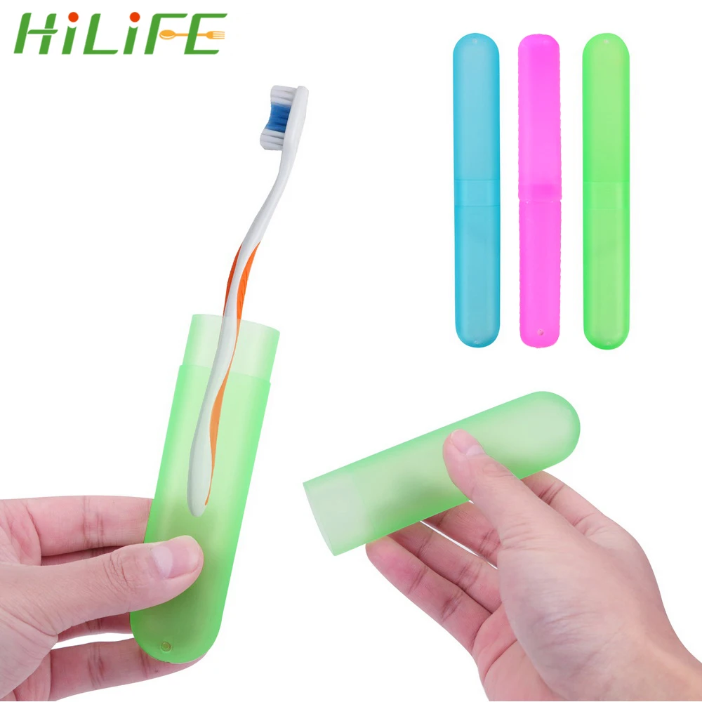 

1pc Plastic Toothbrush Tube Cover Case Dustproof Candy Color Portable Travel Toothbrush Box Health Tooth Brushes Protector