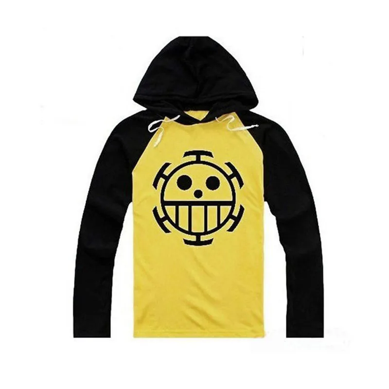 

Anime One Piece Cosplay Trafalgar Law Hoodies Clothing Halloween Costume Unisex Sportswear Long Sleeve Hooded T-shirt Tops