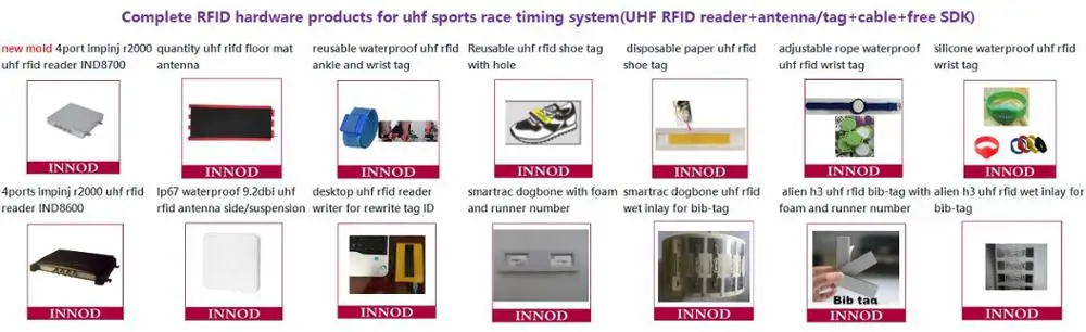Профессиональный поставщик uhf rfid чип синхронизации raceresult rfid-система 860-960 МГц