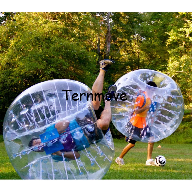 Bumper ball Прозрачный 1,5 м ПВХ надувной материал сумасшедшие футбольные мячи Пузырьковые футбольные пузырьки для взрослых