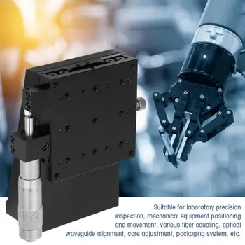 

Z SEMZL80-AS Micrometer Trimming Platform Manual Slide Table Cross Roller Bearing Vertical Z Linear Stage