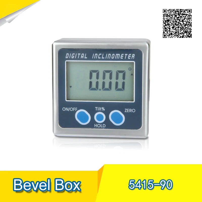 

360 degree resolution 0.05 mini electronic magnetic protractor digital protractor inclinometer level box plastic inclinometer