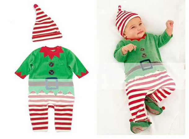 Милые рождественские боди для малышей, подарок для маленьких мальчиков и девочек, Новогодняя хлопковая одежда костюм из 1 предмета детская одежда 5 шт./партия