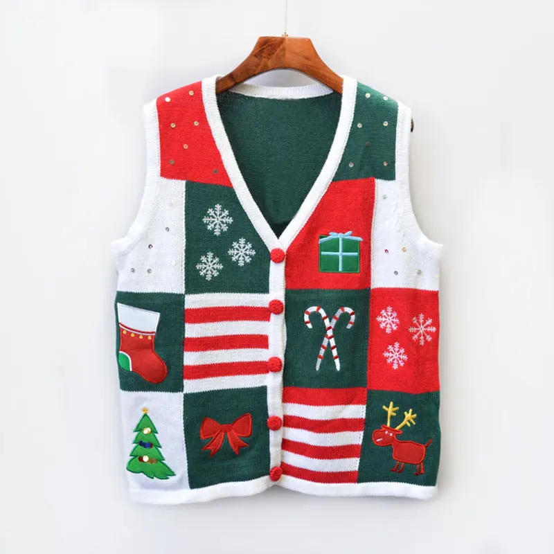 Nice Sequin Ugly Christmas Sweaters for Women Girls