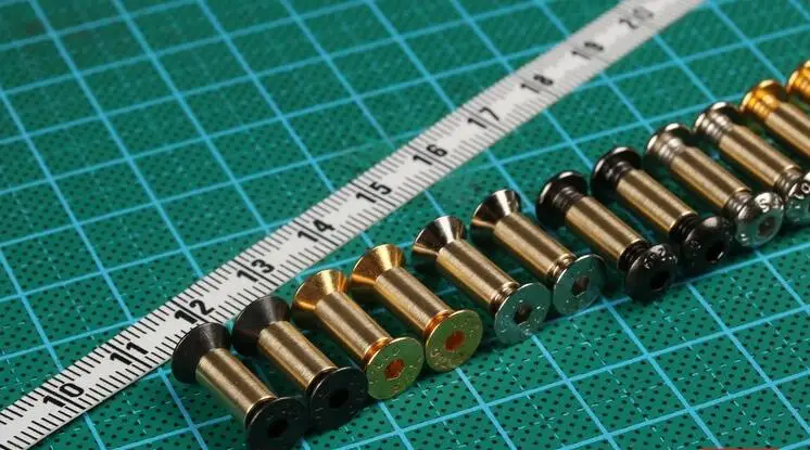 M4 Cheese Thread steel Knife screw tube Making knife Handle screw inner hexagon Connecting pipe rivet
