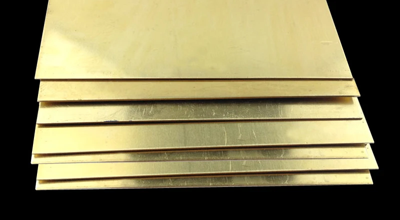 H62 Brass Sheet Thickness 0.5x100x100mm Brass Plate Customized Size CNC Frame Model Mould DIY Contruction Brass Pad