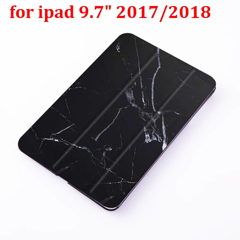 Мраморный флип-чехол для ipad 9,7 дюймов из искусственной кожи, матовый чехол-подставка для ipad 2 3 4 - Цвет: for new ipad 9.7