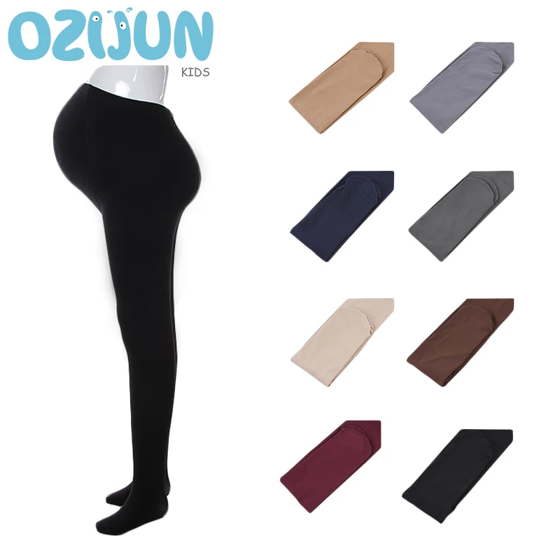 

New Spring Autumn Velvet Maternity Tights Pregnancy Pantyhose Adjustable High Elastic Strap 320D Nylon Thick Opaque Maternity