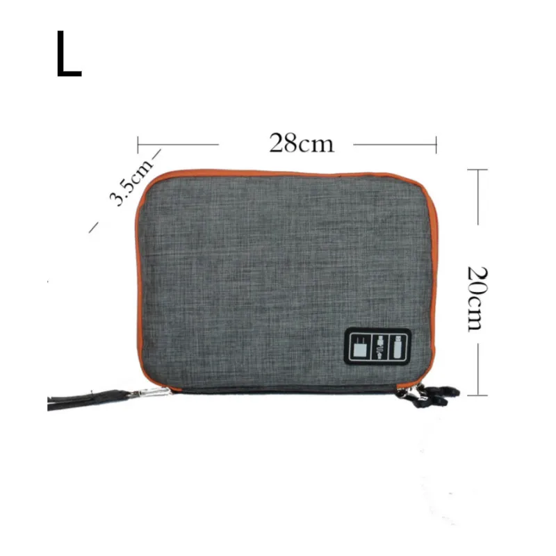 Двухслойная электронная сумка водостойкая Портативная Цифровая Сумка-гаджет для путешествий usb-кабель для передачи данных