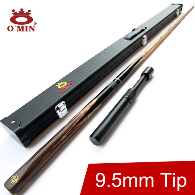 Cheap 2016 Omin High Quality 3/4 Snooker Cue Stick 9.5mm Tips Handmade Snooker Cues Case Set China (Arrive In 7 Days)