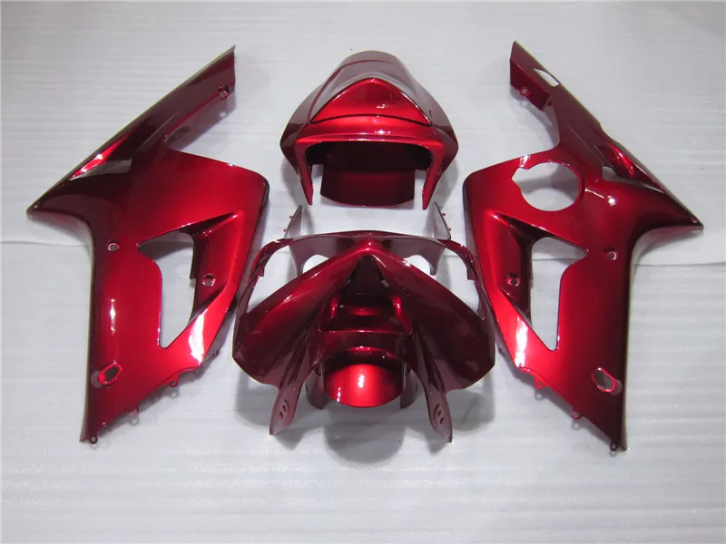 

New hot injection molding fairing kit for Kawasaki Ninja ZX6R 03 04 wine red fairings set ZX6R 2003 2004 OT45