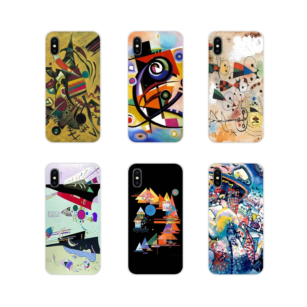 

For Apple iPhone X XR XS MAX 4 4S 5 5S 5C SE 6 6S 7 8 Plus ipod touch 5 6 Wassily Kandinsky Accessories Phone Shell Covers