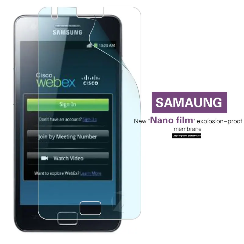 

Front Nano Soft Film For Samsung Galaxy S Duos I919 E120L S2 I9108 I9100 S3 S4 Mini VE S5 Sport S6 Edge S7 S8+ Plus SII Duo I929