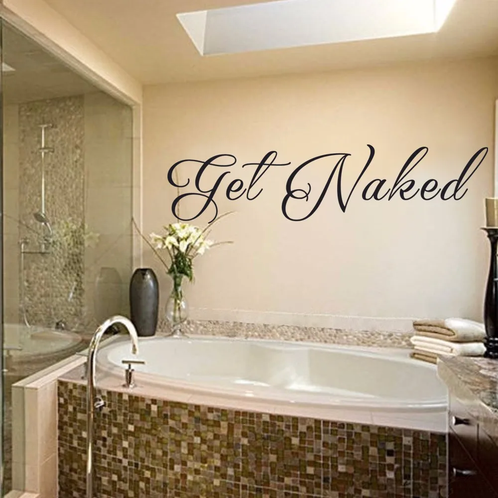 Get Bathroom Vinyl Wall Decal Art Sticker Get Bathroom Vinyl Wall Decal Art Sticker Quote 71 12cm X 17 78cm In Stickers From Home Garden On Aliexpress