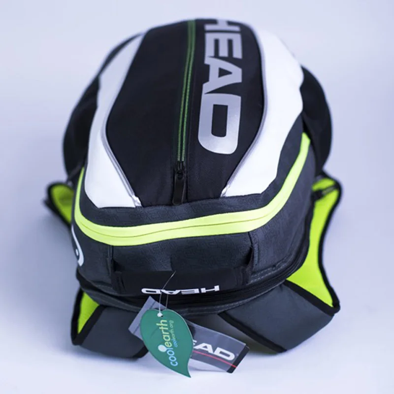 Mochila De cabeza profesional raqueta de tenis bolsa bádminton Bagpack suave multiusos doble hombro para 2 raquetas hombres Mochila De cabeza profesional raqueta de tenis bolsa bádminton Bagpack suave multiusos doble hombro para 2 raquetas hombres