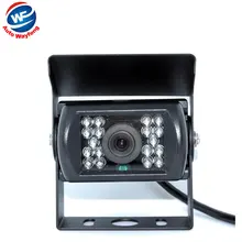 HD CCD Автомобильная камера заднего вида, камера заднего вида, парковочная камера заднего вида, 120 градусов, 18 ИК ночного видения, водонепроницаемая камера для автобуса, грузовика, WF