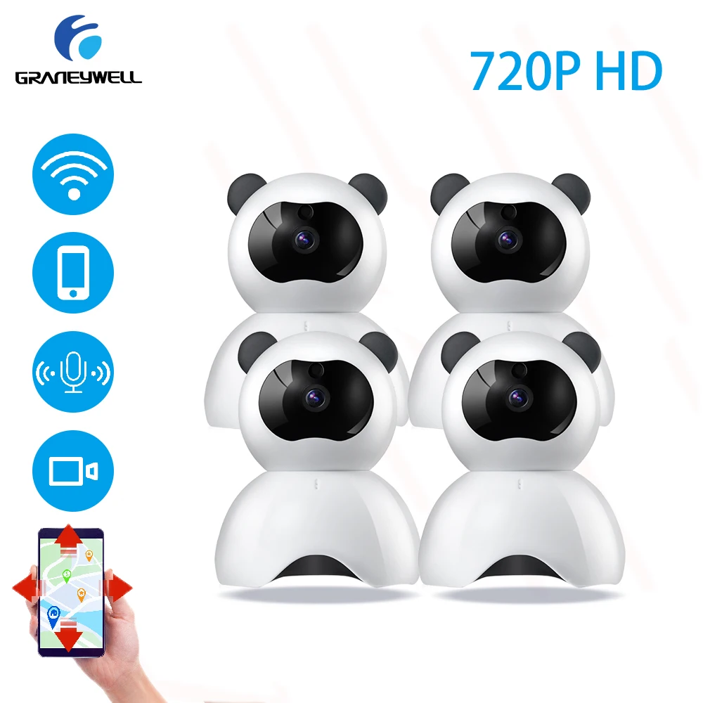 

4 PCS Wireless IP Camera 720P HD P2P Motion Detection Night Vision 36 IR LEDs Home Security Camera Surveillance IP Cam