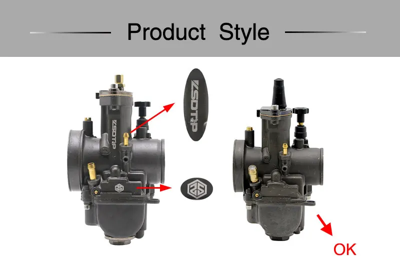 ZSDTRP мотоцикл 2 T 4 T карбюратор 28 30 32 34 мм Carb с силовой струей для Keihin OKO Скутер ATV Quad для гоночного мото