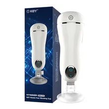 KEY громкой мужской мастурбации чашки Автоматическая клип всасывания USB зарядки Взрослых продукты секса Секс-игрушки для мужчин
