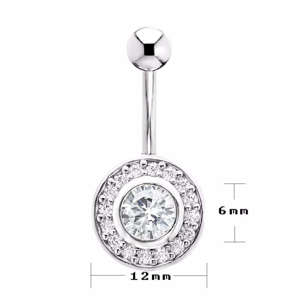 Новое поступление серьги для пупка с прозрачным Цирконом ААА пикантные