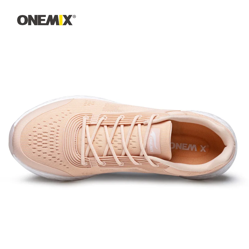 ONEMIX мужские теннисные туфли для женщин высокие эластичные спортивные кроссовки Trail мужские спортивные Сникеры с сеткой трикотажные прогулочные 8