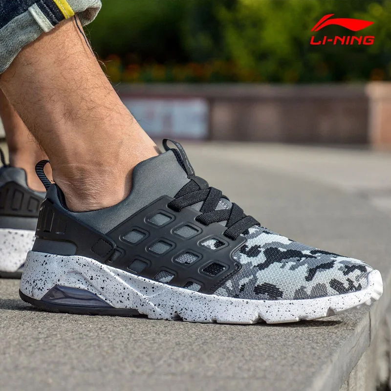 Cena (Wyprzedaż) li ning mężczyźni Bubble Ace Lifestyle buty MONO przędza poduszka powietrzna oddychająca podszewka trampki buty sportowe AGLM019 YXB077