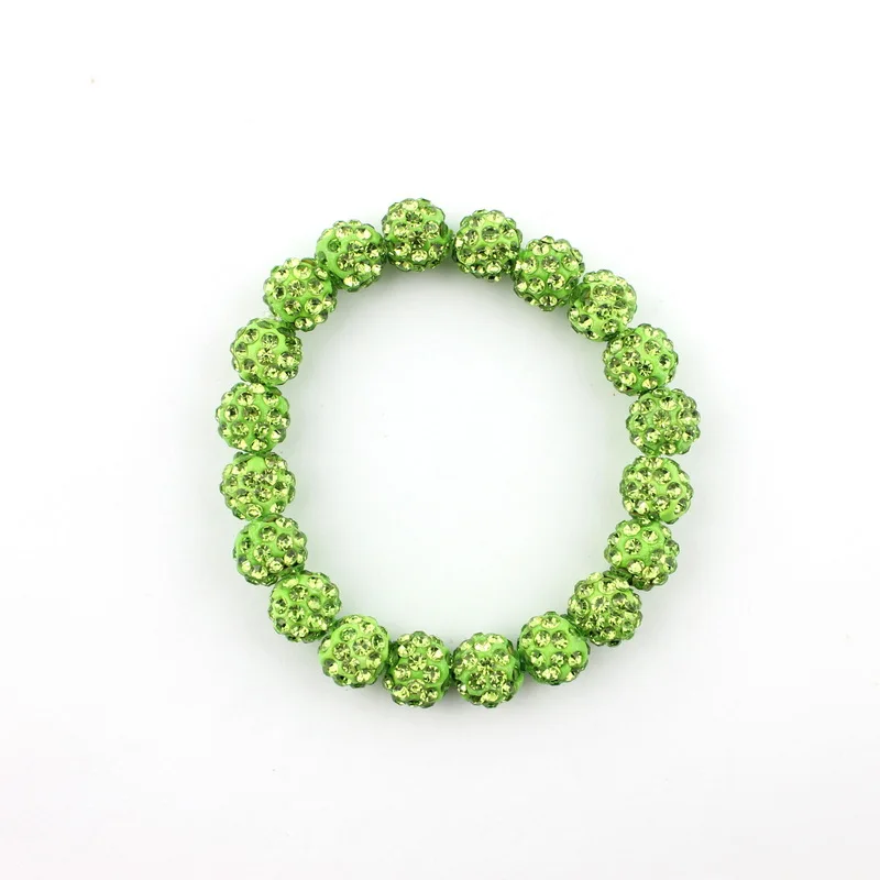 Crystal Bracelets Colorful Crystals Elastic Pave Beaded Sparkly Rhinestones Ball