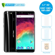 Ulefone MIX 2 5.7 «HD + 18:9 экран MTK6737 4 ядра Android 7.0 сканер отпечатков пальцев 2 ГБ + 16 ГБ мобильный телефон 13MP двойная Камера смартфон