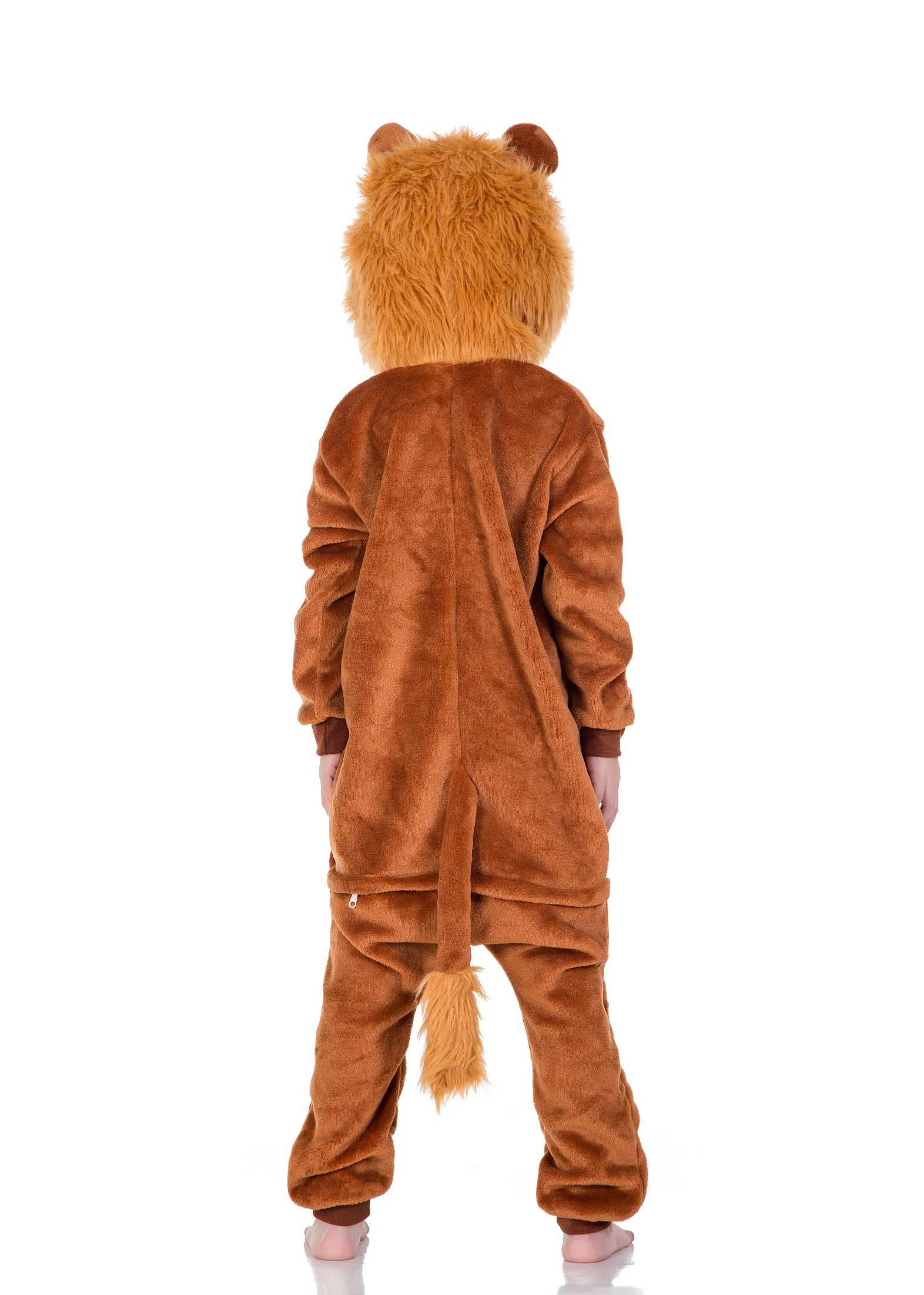 BIKIRUB Kigurumi/Детская Пижама зимняя одежда для сна с капюшоном пижама для девочек и мальчиков, комплект детской фланелевой пижамы с рисунком льва