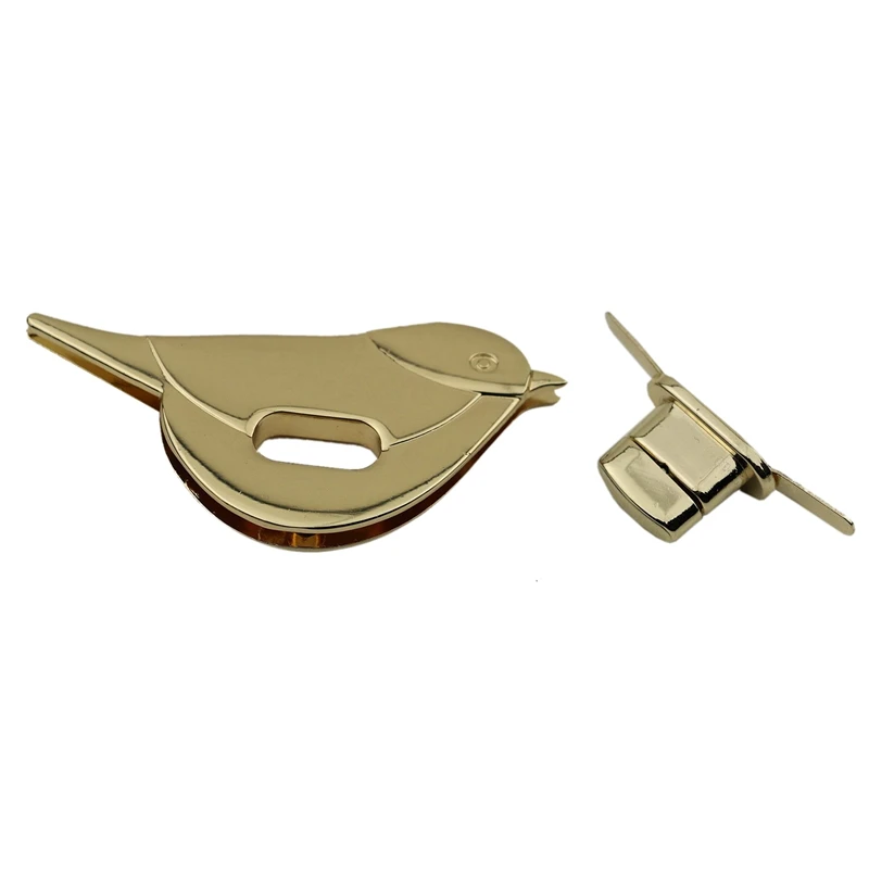 

Cute Bird Turn Lock Snap Bag Accessories Buckle Twist Turn Lock Snap Clasps Closure DIY Purse Hardware Light Golden