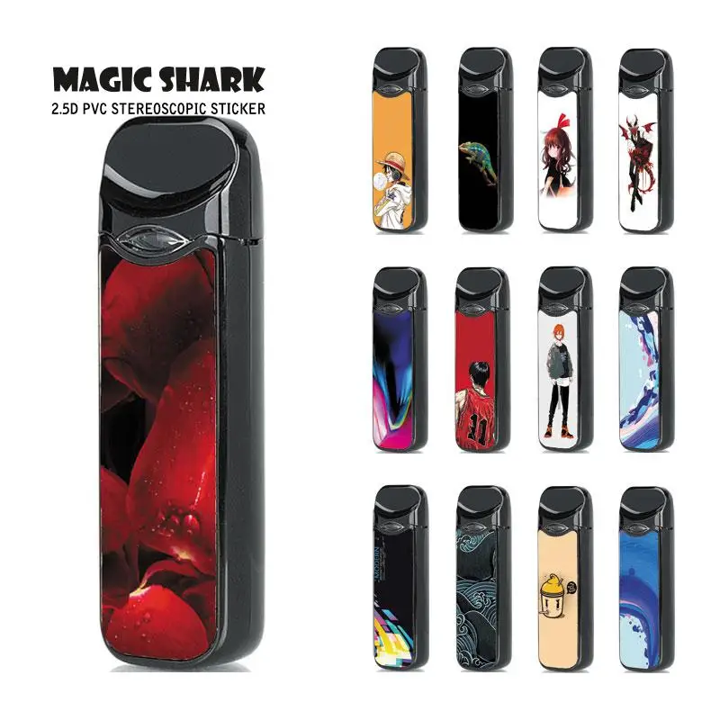 

Magic Shark Dreamy Slam Dunk One Piece Chameleon 2.5D Bumpy Case Wrap Sticker Skin for Smok Nord E Cigarette