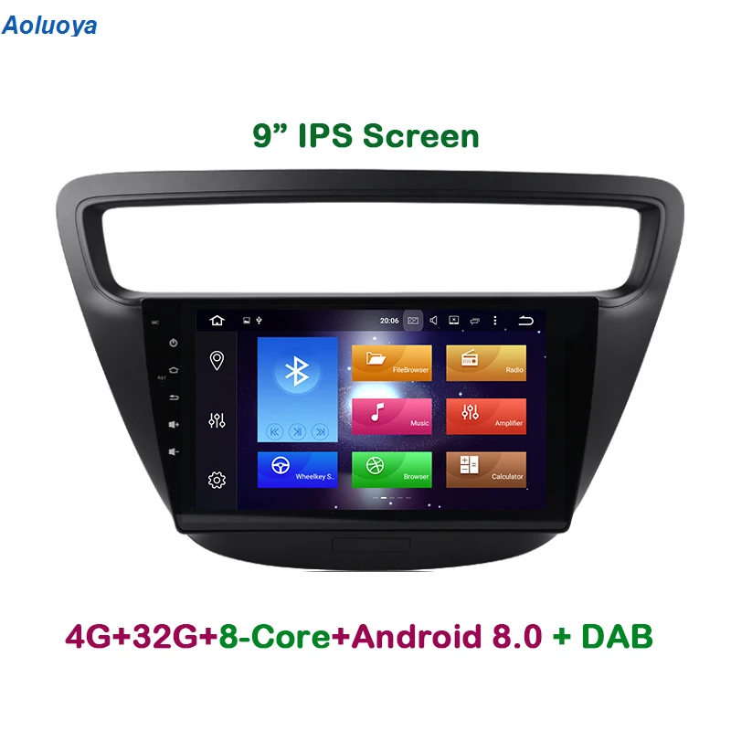 Aoluoya 9 &quotIPS 4 Гб ОЗУ 32 ПЗУ Восьмиядерный Android 8 0 автомобильный dvd плеер для Chevrolet Lova RV
