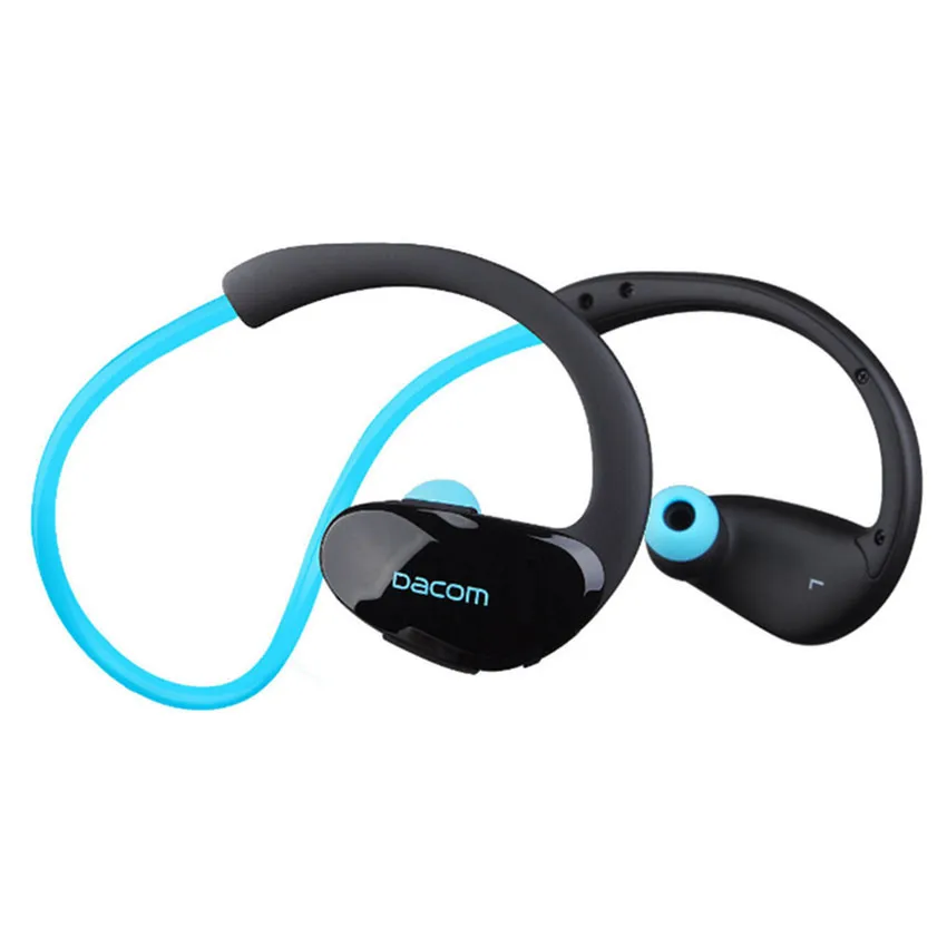 Dacom Athlete Bluetooth гарнитура беспроводная спортивная Гарнитура наушники стерео музыка наушники Fone De Ouvido с микрофоном и NFC - Цвет: PVC Package Blue