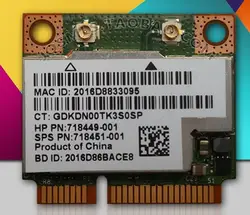 SSEA Новый WI-FI Bluetooth4.0 Беспроводной карты для HP Broadcom BCM943228HMB Половина MINI PCI-E 2,4 г/5 ГГц 802.11b/g/n SPS 718451-001