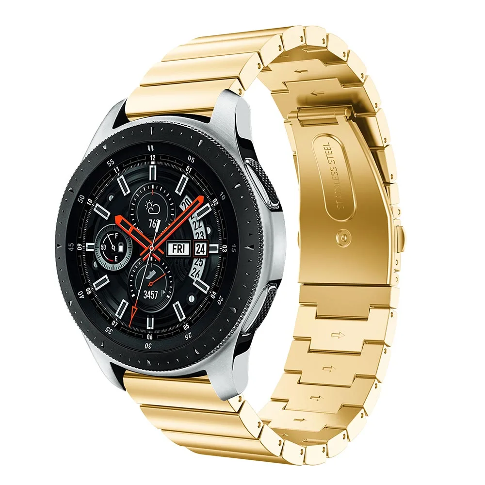 Роскошный браслет из звеньев из нержавеющей стали для samsung gear S3 Frontier классический ремень для samsung Galaxy Watch 46 мм ремешок для часов