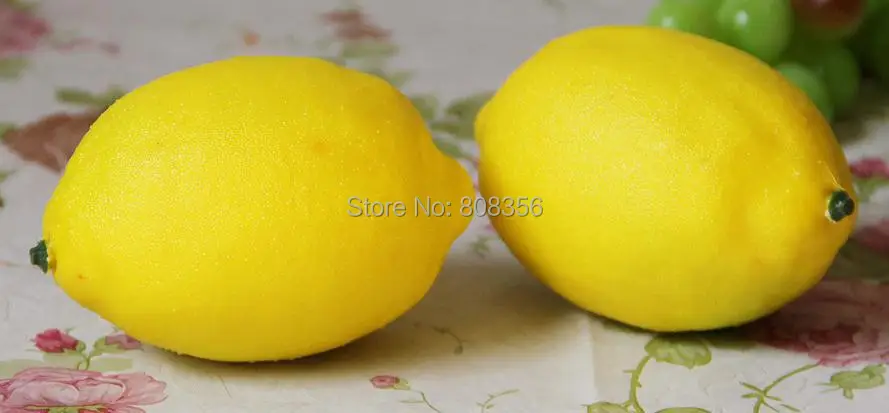 

30Pcs Artificial Fruits Simulation Green/Yellow Lemon Model Toy Decorations Wedding Shoot Props Home Decoration