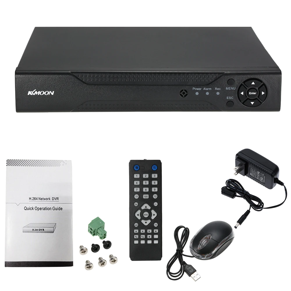 KKmoon 4CH 1080 P Гибридный NVR AHD TVI CVI DVR 5 в 1 цифровой видео Регистраторы P2P облако сети Onvif для видеонаблюдения Камера