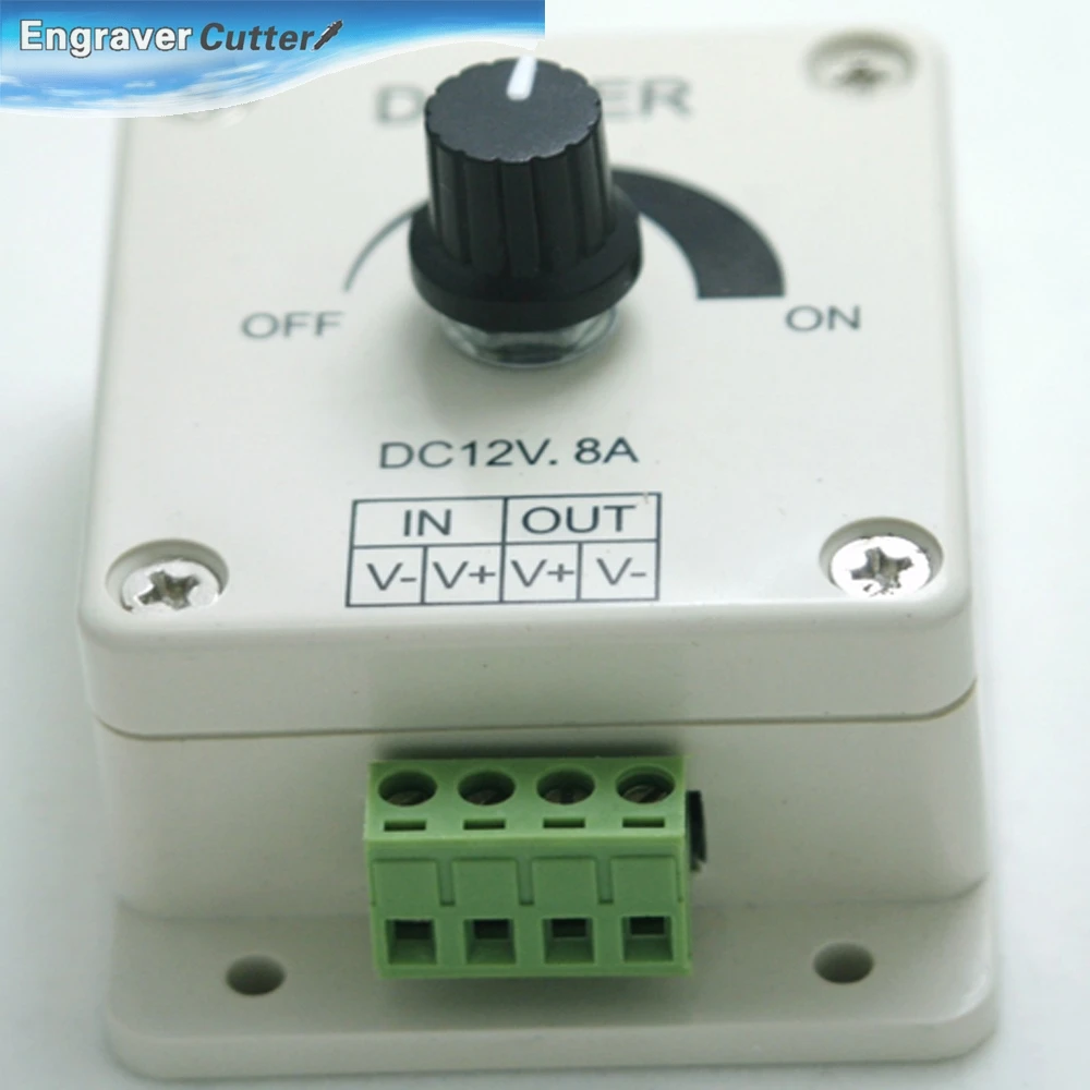 

Led Dimmer 12V 8A No-level Manual Dimming Controller for Single Color Led Strip
