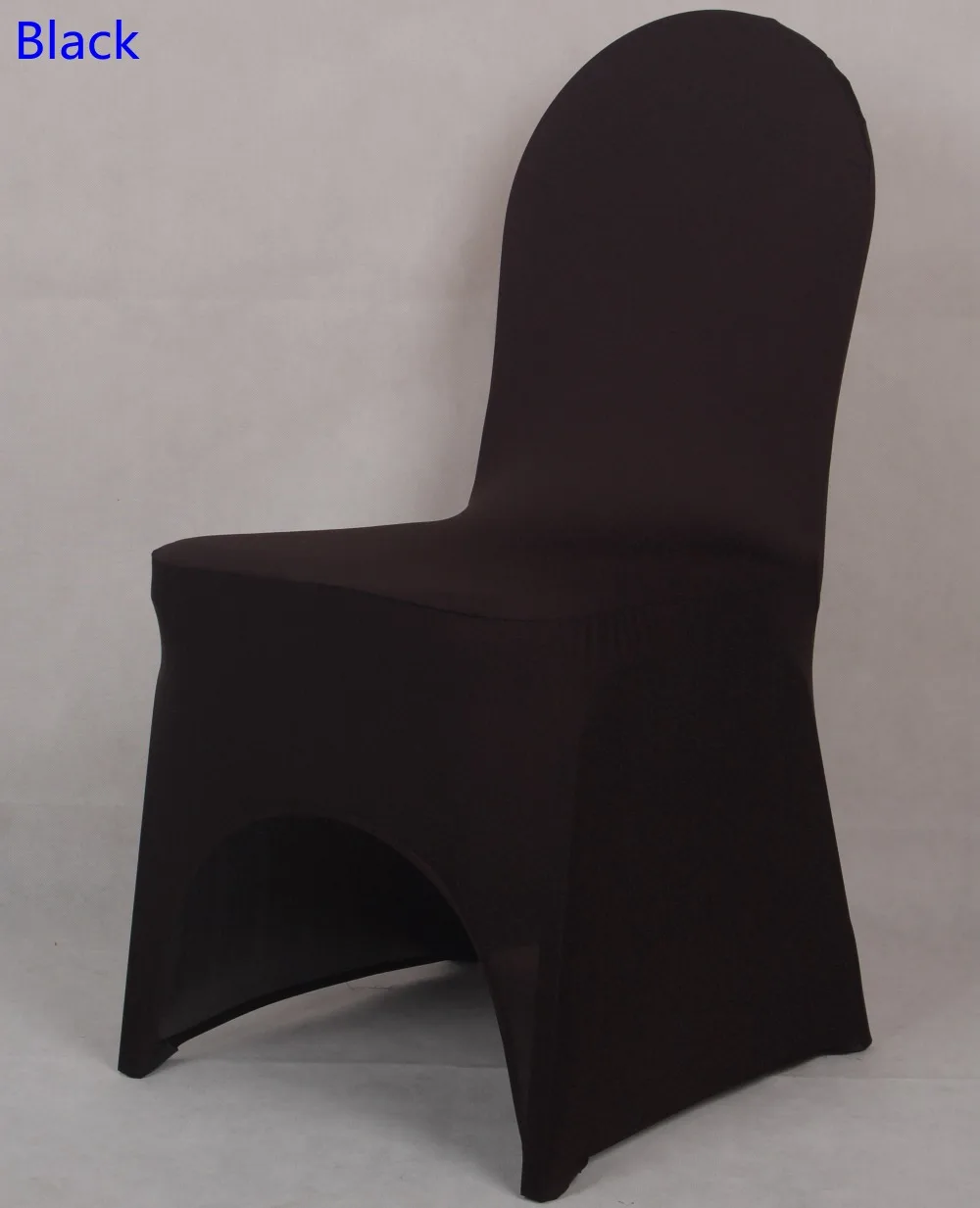 Colour Black lycra chair cover for wedding decoration banquet spandex